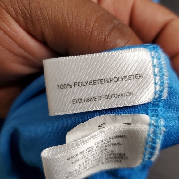 Cutter & Buck DryTec Short Sleeve Diamond Grille Golf Polo Blue Men's XL - Picture 11 of 11